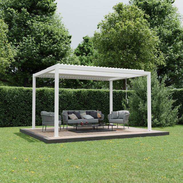 Ximax Pergola 'Shade' weiß 395 x 230 x 290 cm