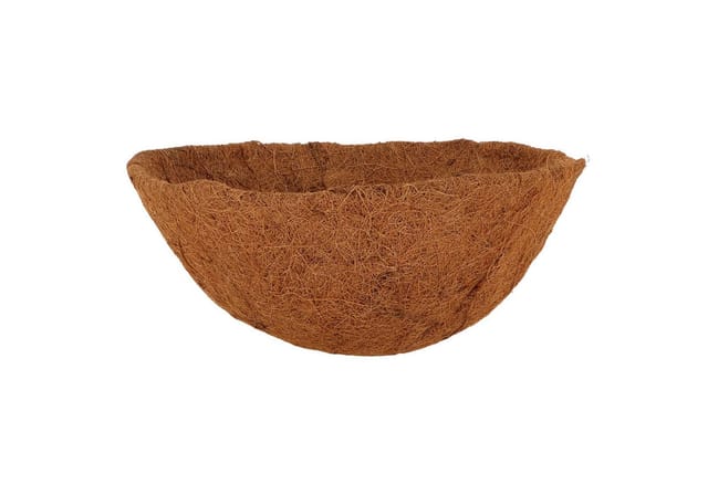 Esschert Design Ersatzeinlage Hanging Basket Ø 35 cm, Höhe 14 cm, Kokoseinlage, Hängekörbchen, Naturkorb