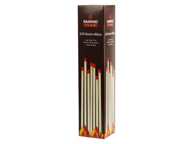 KaminoFlam® - Grill-Kaminhoelzer 50 Stueck 20cm lang
