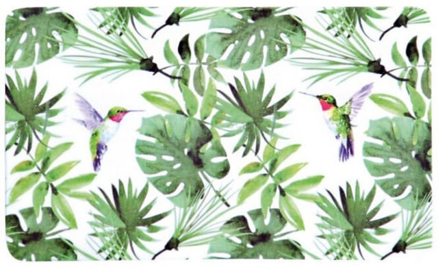 Kesper Frühstücksbrettchen Tropical 23 x 14 cm Melamin rutschhemmende Füßchen, Brotzeit- und Schneidebrett, Küchenbrett