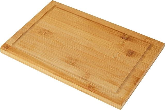 Kesper Schneidebrett, Küchenbrett, Brotzeitbrett, Tranchierbrett, aus Bambus, Maße: ca. 310 x 210 x 18 mm