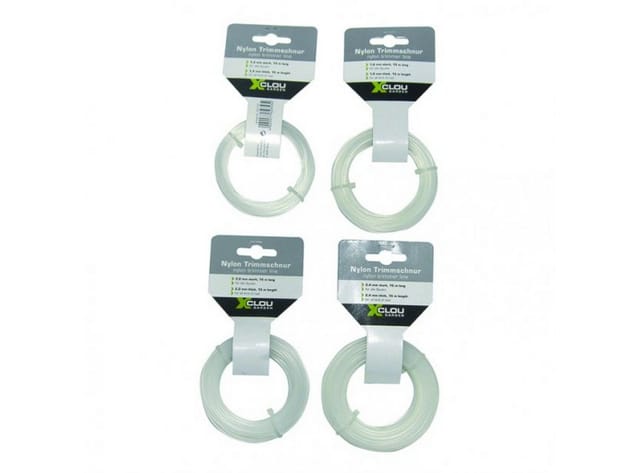 XCLOU GARDEN Trimmerschnur, Trimmerfaden, Nylonschnur, Ø 2,0 mm