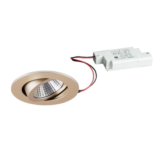 Brumberg LED-Einbaustrahler 7W 230V rund champagner-matt - 39261633