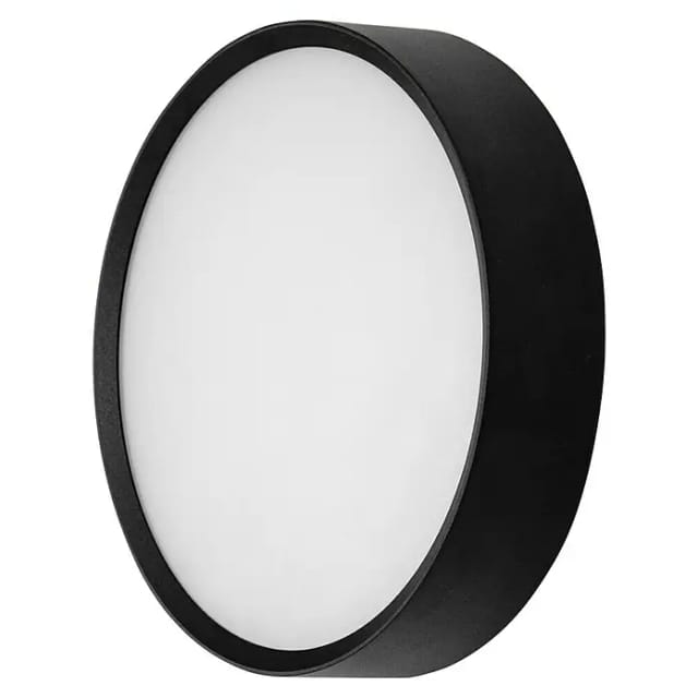 Brumberg LED-Wandanbauleuchte 12W 230V rund strukturschwarz - 10036183