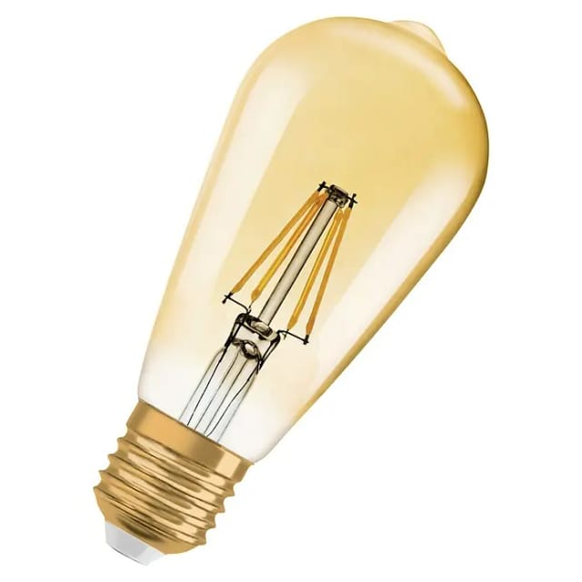 Osram Vintage 1906 LED 37 CL 4 W/2500K E27 - 4099854091377