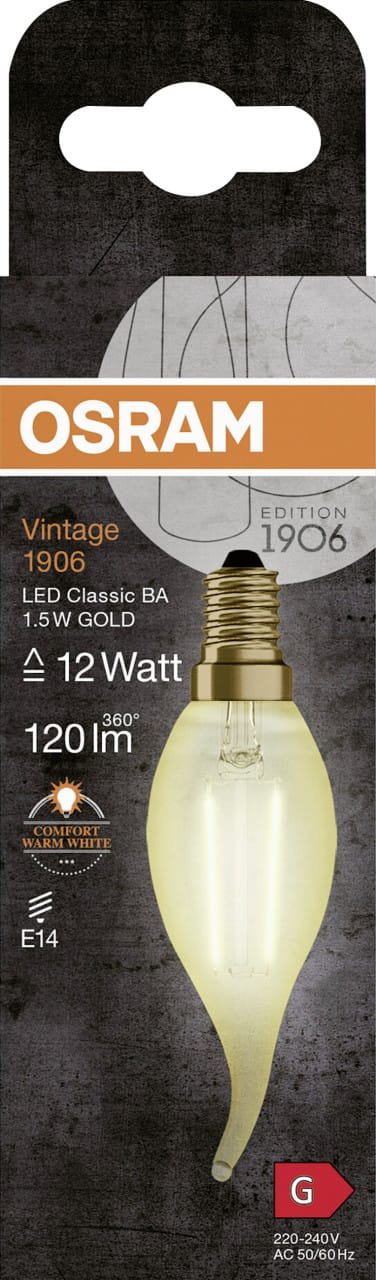 Osram Vintage 1906 LED 12 1.5 W/2400K E14 4058075293229 - 4099854091551