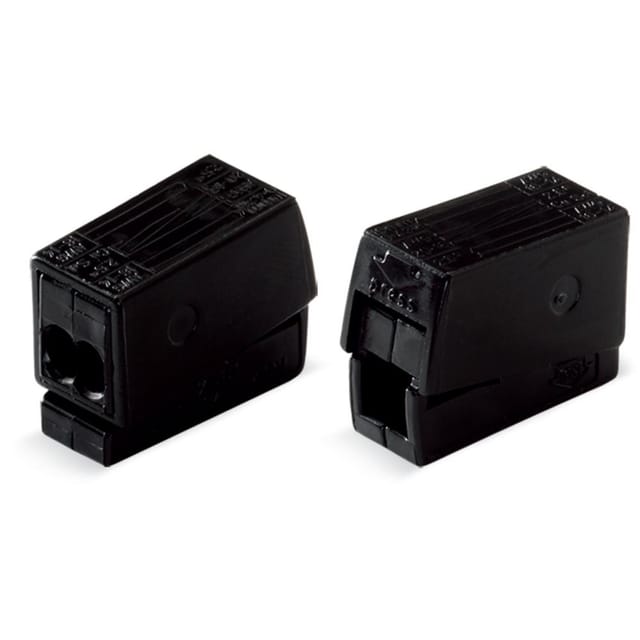 WAGO 2-Leiter-Leuchtenklemme Serie 224 max. 2,5 mm² schwarz - 224-114