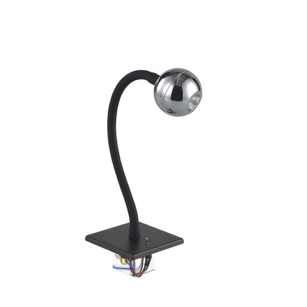 Brumberg LED-Einbau-Leseleuchte ARCUS, f. Gerätedosen, schw - 10181823