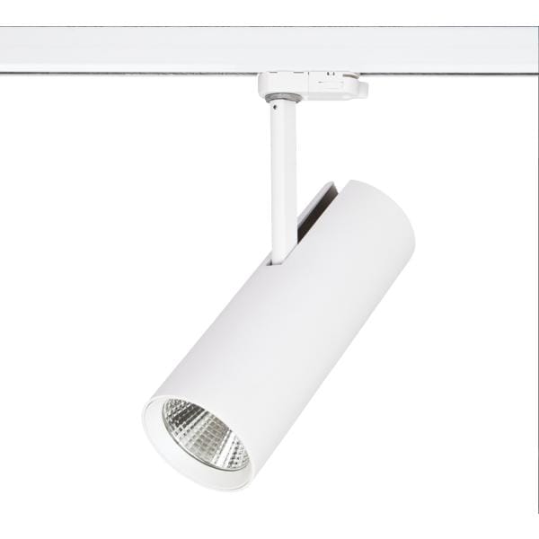 Brumberg LED-Schienenstrahler MAXI, strukturweiß, rund - 88397175