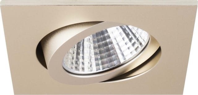 Brumberg LED-Einbaustrahler, champagner matt, quadratisch - 12362633