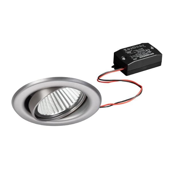 Brumberg LED-Einbaustrahlerset, schaltbar, edelstahl, rund - 38369223