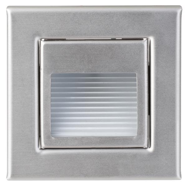 Brumberg LED-Wandeinbauleuchte, edelstahl, quadratisch - 10129203