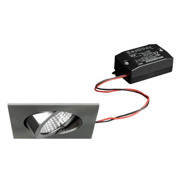 Brumberg LED-Einbaustrahlerset, schaltbar, nickel matt - 38365153