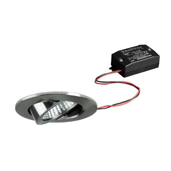 Brumberg LED-Einbaustrahlerset, schaltbar, nickel matt - 38363153