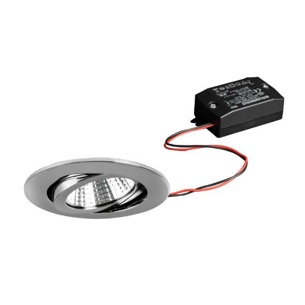 Brumberg LED-Einbaustrahlerset, schaltbar, chrom, rund - 38363023