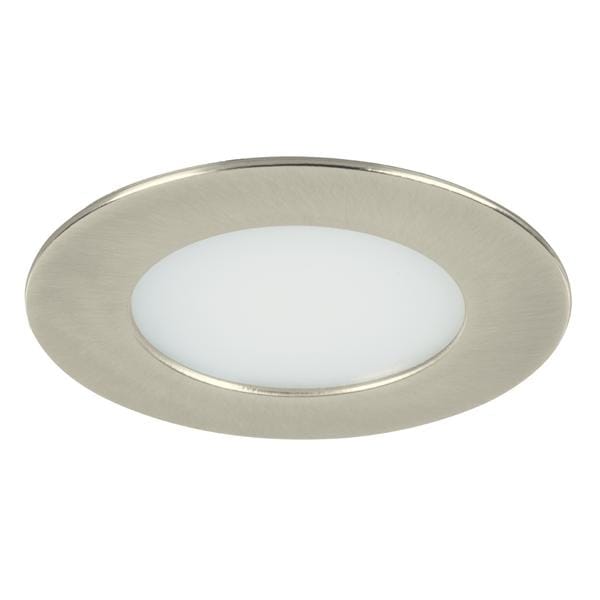 Brumberg LED-Einbaudownlight, IP44, nickel matt, rund - 12109153