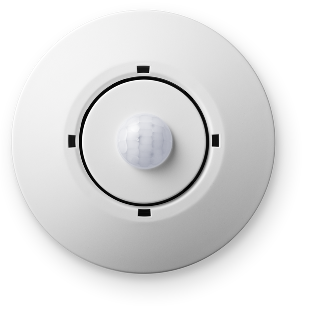 Lunatone DALI-2 Bewegungssensor 12m, Doseneinbau, RAL9016 - 86458670-W16