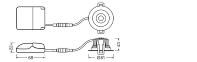 Ledvance LED-Einbaustrahler SPOT ADJUST 8W 927 PS DIM IP20 WT - 4058075799622