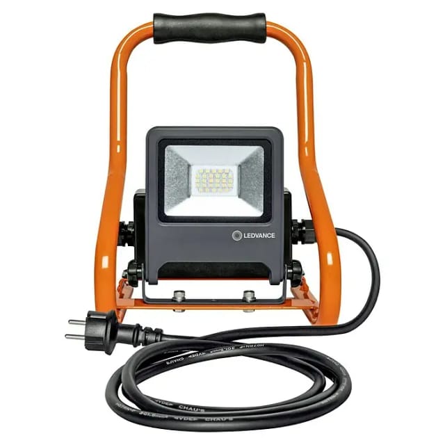 Ledvance Tragbares LED-Arbeitslicht mit eingebauten Steckdosen LED WORKLIGHT 20W 840 R-STANDSOCKET – 4058075321304