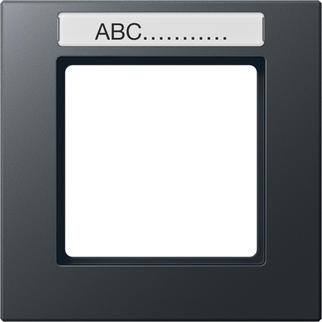 Jung Rahmen 1-fach Schriftfeld anthrazit matt AC 581 BFNA ANM