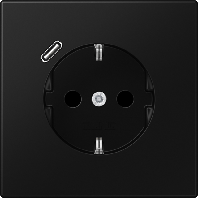 Jung SCHUKO Steckdose mit USB Typ C LS 1520-18 SWM
