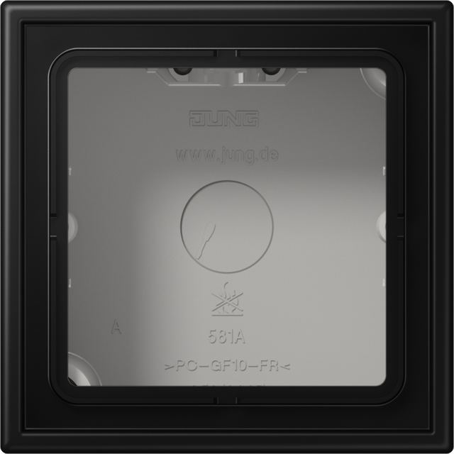 Jung Aufputz-Kappe m. Rahmen 1fach LS 581 A SWM
