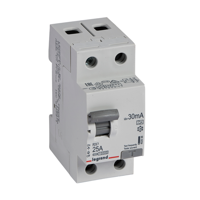 Legrand Fehlerstromschutzschalter 25A, 2-polig, 30mA 402036