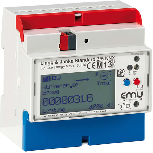 Lingg&amp;Janke Energiezähler Standard KNX REG 3-P EZ-EMU-WSTD-D-REG-FW