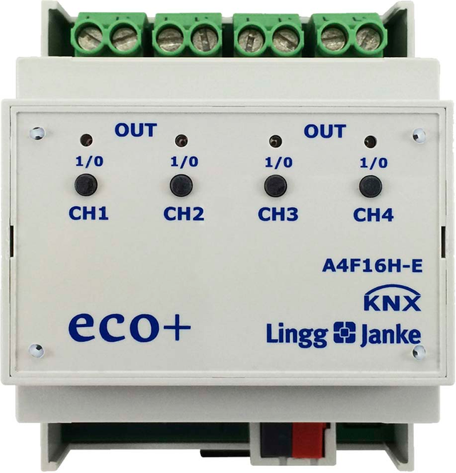 Lingg&amp;Janke Schaltaktor 4-fach 16A A4F16-E A4F16H-E