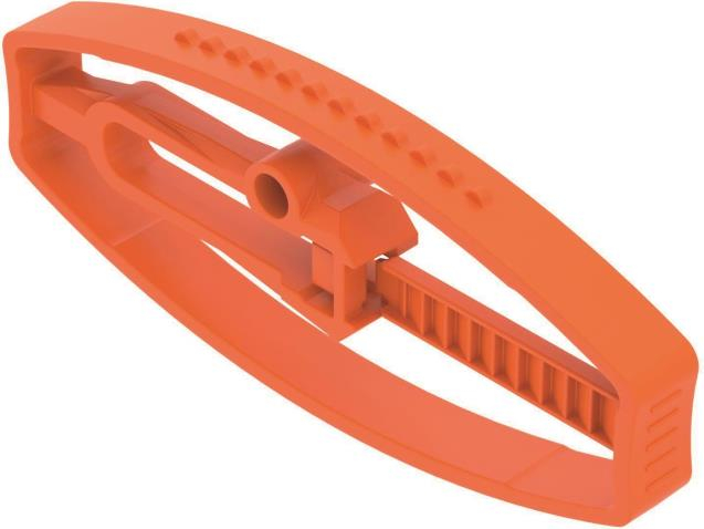 OBO Bettermann Vertr Mauernut-Klemmschelle Polypropylen orange MNK 01