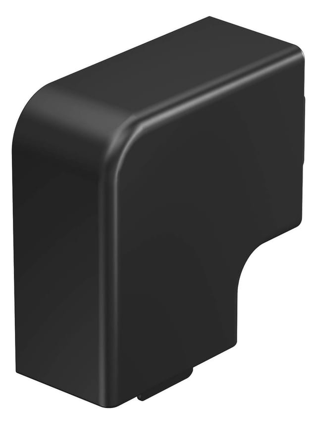 OBO Bettermann Vertr Flachwinkelhaube 25x40 PVC sw WDK HF25040SW