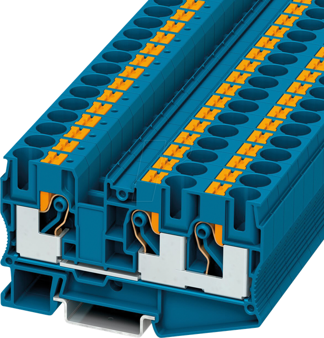Phoenix Contact Durchgangsklemme 0,5-16qmm, AWG 20-6 PT 10-TWIN BU
