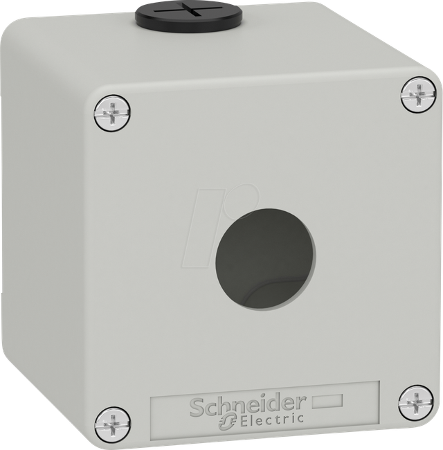 Schneider Electric Leergehäuse XAP, Metall grau, für 1x22mm XAPD1501