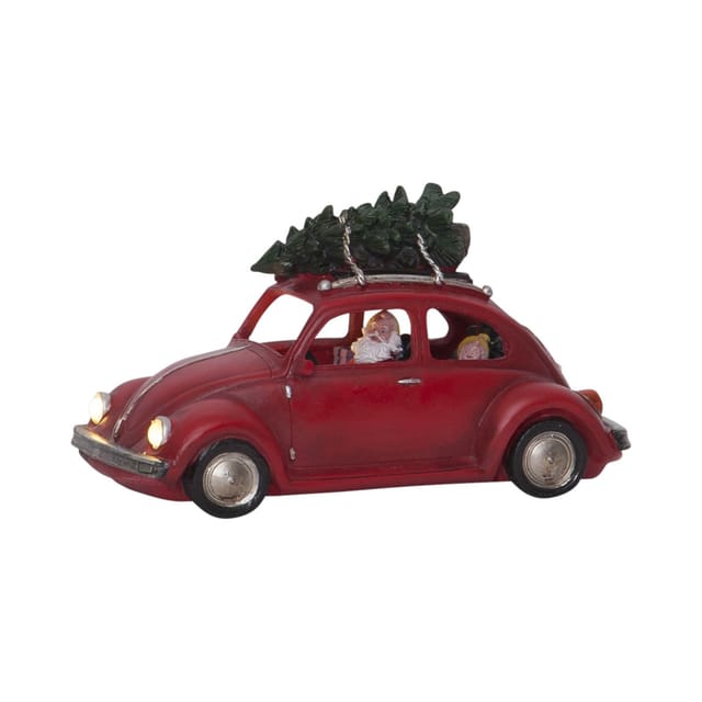 Star Trading LED-Weihnachtszene Santa/Auto 992-21