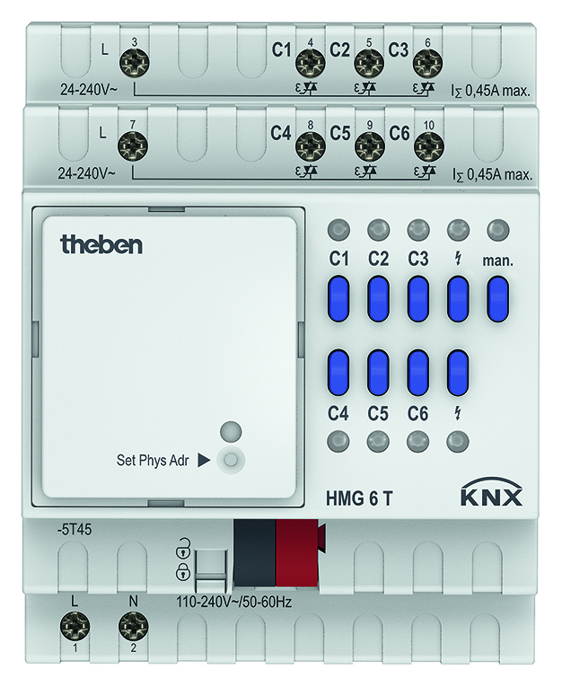 Theben Heizungsaktor MIX2,Grundmodul HMG 6 T KNX