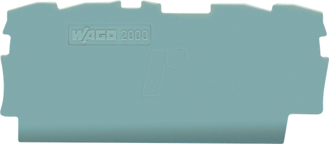 WAGO GmbH &amp; Co. KG Abschlussplatte grau 2000-1491