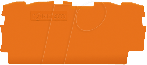 WAGO GmbH &amp; Co. KG Abschlussplatte orange 2000-1492
