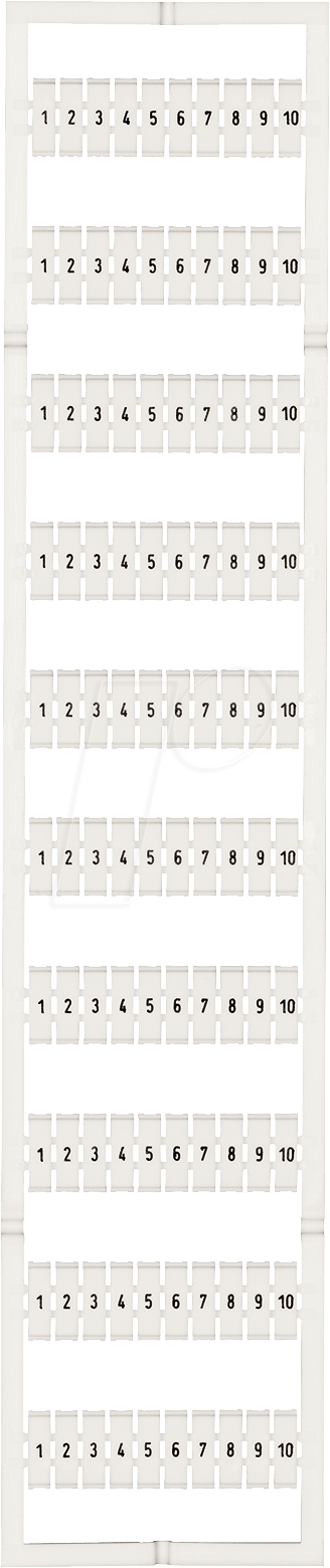 WAGO GmbH &amp; Co. KG WMB-Bezeichnungssystem W:1-10 je(10x) 793-3502