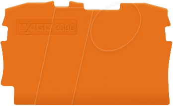 WAGO GmbH &amp; Co. KG 2L-Abschlussplatte orange 2000-1292
