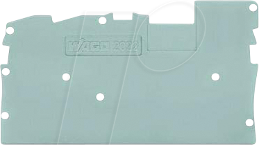 WAGO GmbH &amp; Co. KG Abschlussplatte grau 2022-1391
