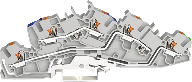 WAGO GmbH &amp; Co. KG Installationsetagenklemme 4 mm² mit Drücker 2205-7646