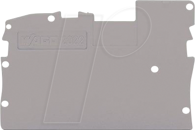 WAGO GmbH &amp; Co. KG Abschlussplatte grau 2022-1291
