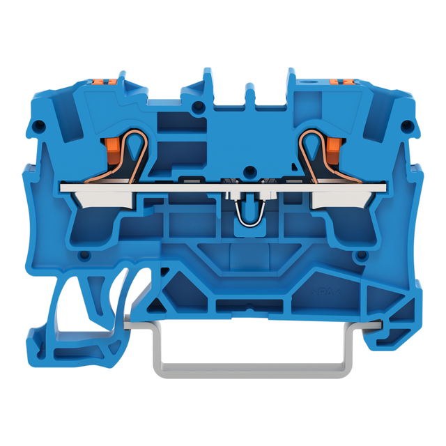 WAGO GmbH &amp; Co. KG 2-Leiter-Durchgangsklemme 4qmm, blau 2204-1204