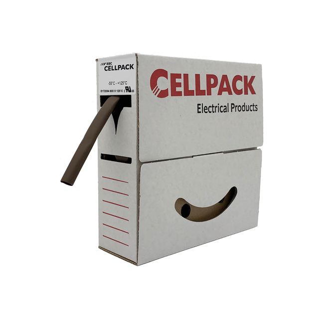 Cellpack Schrumpfschlauch-Abrollbox 18-6mm/L:7m,braun SB/18-6/braun/7m