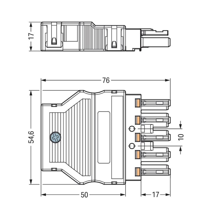 WAGO GmbH &amp; Co. KG Buchse 2x0,5-4mmq schwarz 770-105