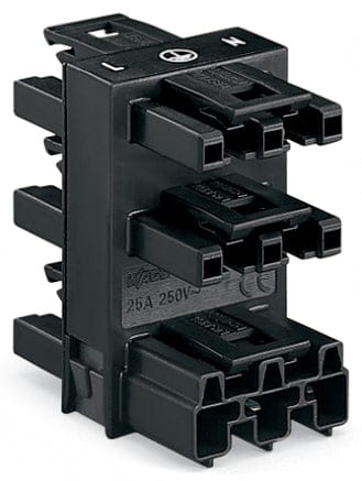 WAGO GmbH &amp; Co. KG Verteiler 250V 25A 3p. schwarz 770-608