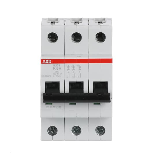 ABB Stotz S&amp;J Sicherungsautomat K,6kA,6A,3P S203-K6