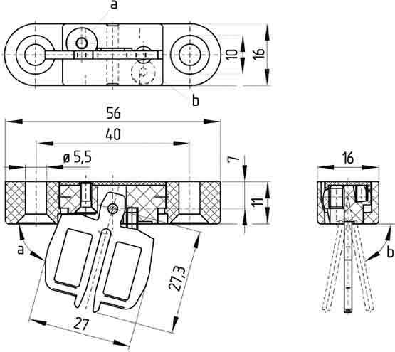 Schmersal Betätiger beweglich AZ 15/16-B6