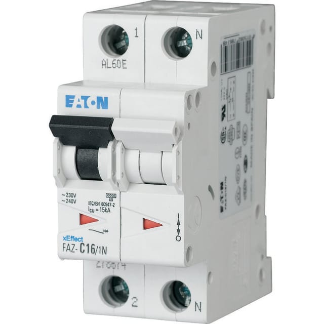 Eaton Leitungsschutzschalter C 10A, 1p+N FAZ-C10/1N