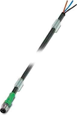 Phoenix Contact Sensor-Kabel, Stecker M8 gerade,3p.,3m SAC-3P-M 8MS/3,0-PUR